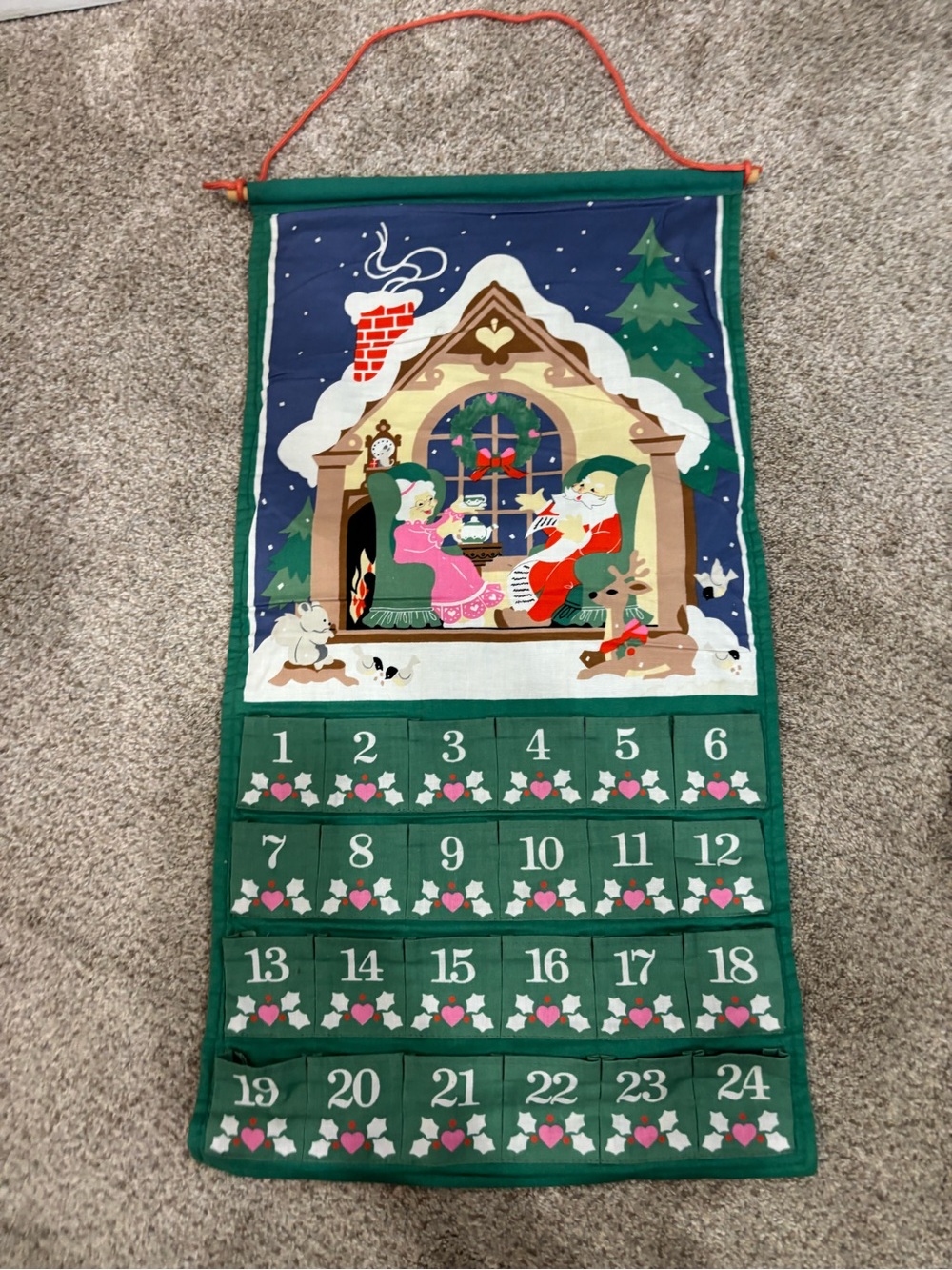 Vintage 1987 AVON COUNTDOWN TO CHRISTMAS Advent Calendar  NO MOUSE